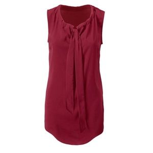 Cabi Cinch Top. Crimson. Size Large.